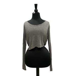 RE/DONE Long Sleeve Crop Top